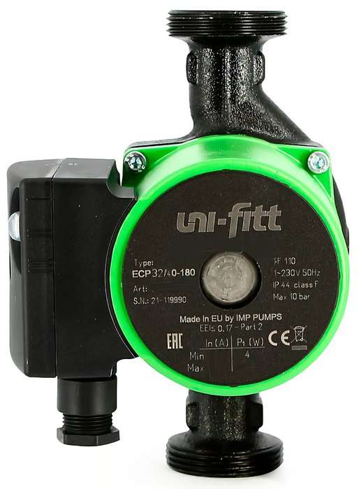 Циркуляционный насос Uni-fitt ECP 32/40 180 с гайками