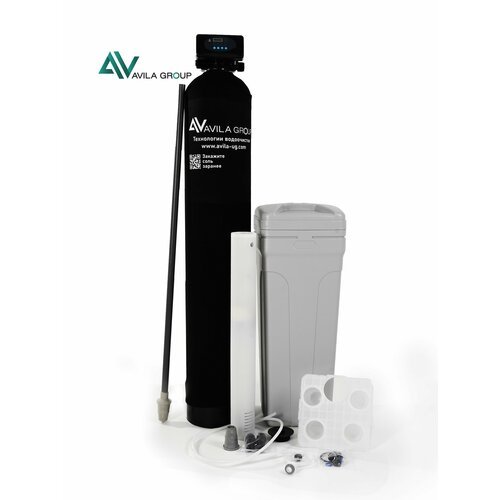 Магистральный фильтр для воды из скважин с термочехлом для фильтра RUNXIN F65P3 Water-Pro AV 1054, водоочиститель под загрузку 1300 л/ч. Премиальная система водоочистки с защитой от конденсата!