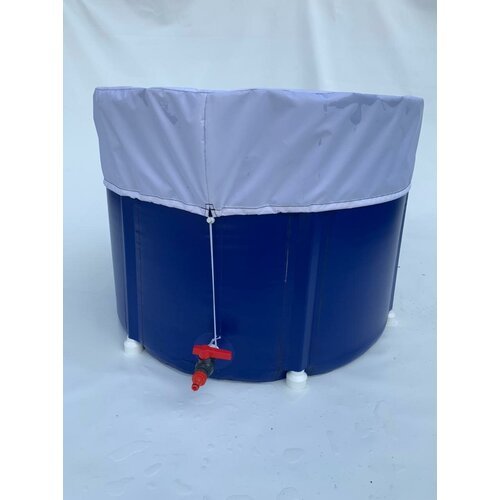 Складная ёмкость 450 L ПВХ 3в1 (бак/бочка) для воды, бани, полива крышка и кран Диво ТМ