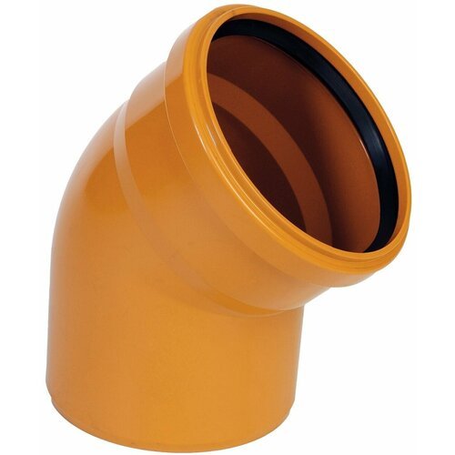 Отвод VALFEX 1шт наружный для канализации D 110 х 45 градусов полипропилен для оранжевых труб, PP-R, ППР, RTP 30102110