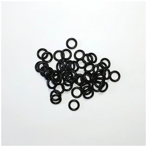 Уплотнительные резиновые кольца (прокладки) 13*8,2*2,4 мм (100 штук)