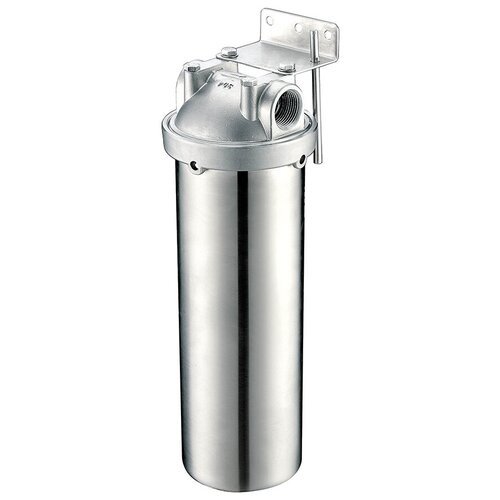 Корпус фильтра Гидротек для холодной и горячей воды нержавеющая сталь 10SL 1/2 ВР(г) х 1/2 ВР(г)