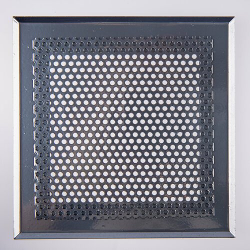 Вентиляционная решетка металлическая на магнитах 19х14мм, кружок, цвет ; хром