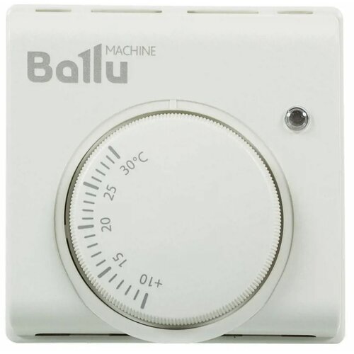 Термостат механический Ballu BMT-1 терморегулятор Балу +10…+30°С,16 А, индикация работы, для любых однофазных ИК обогревателей (BIH-AP и BIH-T до 2 кВт)