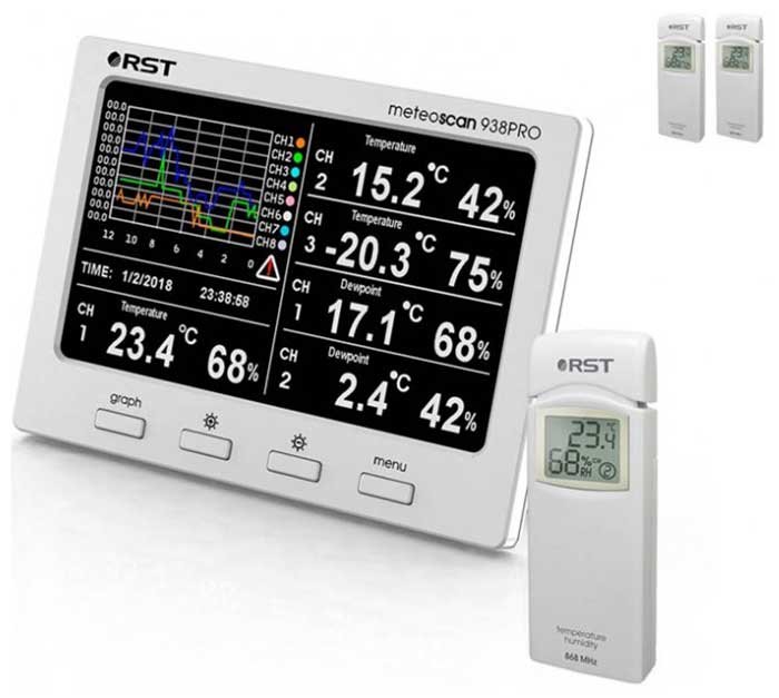 Метеостанция RST 01938 многоканальная Метеостанция RST 01938 многоканальная