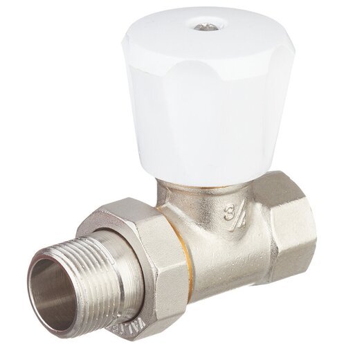 Клапан (вентиль) регулирующий ручной прямой VALTEC (VT.008. LN.05) 3/4 НР(ш) х 3/4 ВР(г) для радиатора