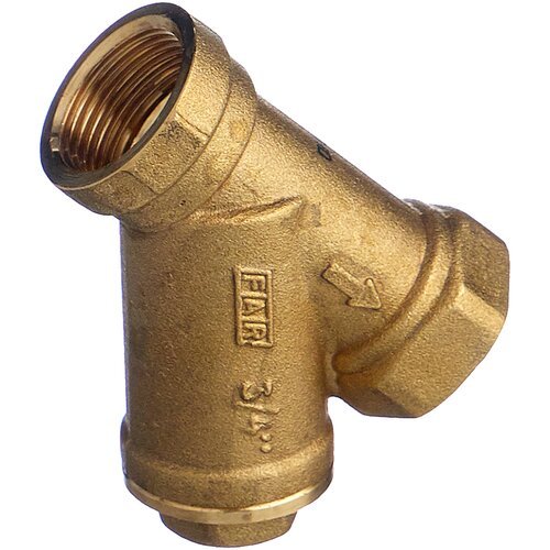 Фильтр механической очистки FAR FA 2390 муфтовый (ВР/ВР), латунь золотой Ду 20 (3/4')