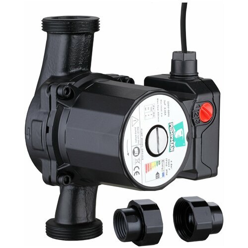 Циркуляционный насос TRS25/6-130 PUMPMAN (Pmax-100Вт, Hmax-6м, Qmax-42л/мин,130мм, с гайками и кабелем)