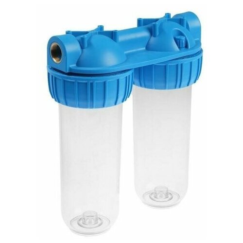 Колба фильтра для воды двойная прозрачная 1 ASPiPE (YL-Q10-AA 1')