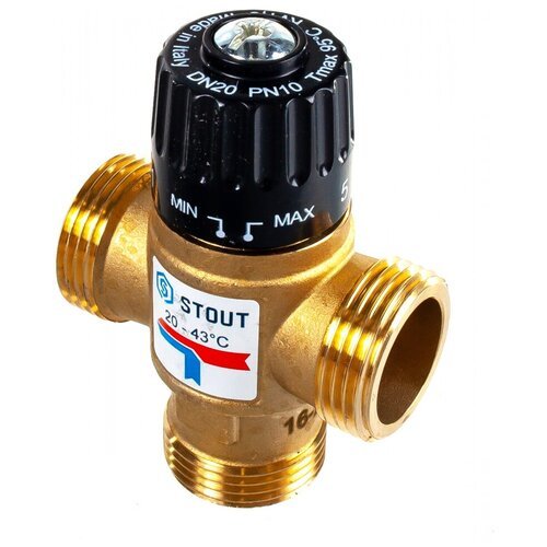 STOUT Термостатический смесительный клапан. G 1” M SVM-0120-164325