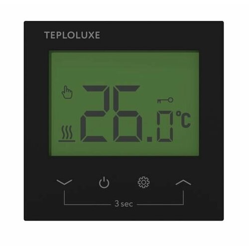 Терморегулятор термостат для теплого пола Теплолюкс Pontus черный ecom