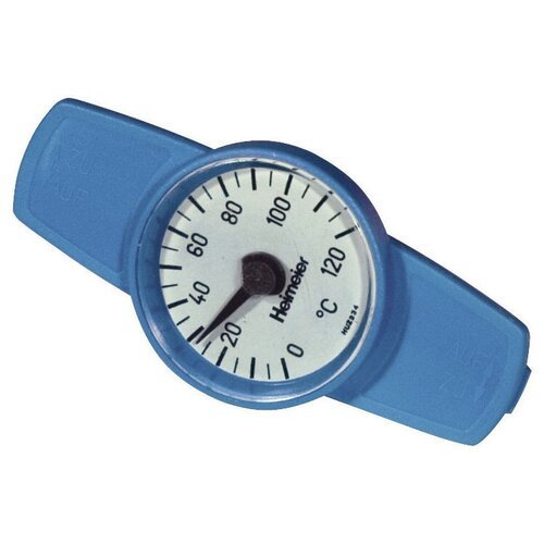 Heimeier Термометр Heimeier для шаровых кранов GLOBO, диапазон 0-120 °С, DN10-32, синий
