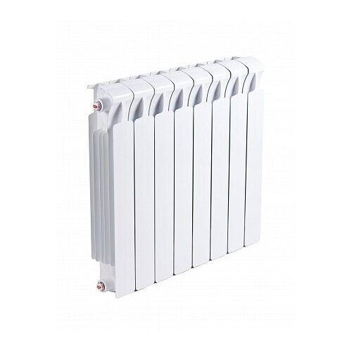 Радиатор биметаллический монолитный Rifar Monolit 500 14 секций белый