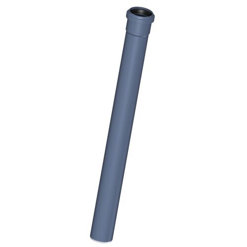 POLOPLAST 02022 Труба канализационная DN 50, длина 500 мм, 3-х слойная, с предустановленным уплотнительным кольцом, синий
