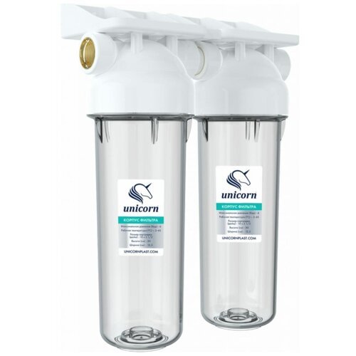 Магистральный фильтр для холодной воды Unicorn KSBP Duo 3/4 10'+PS1010/2шт