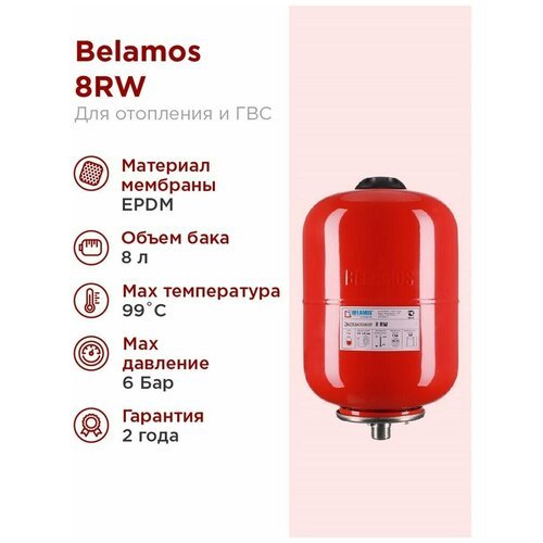 Бак расширительный Belamos 8RW для систем отопления